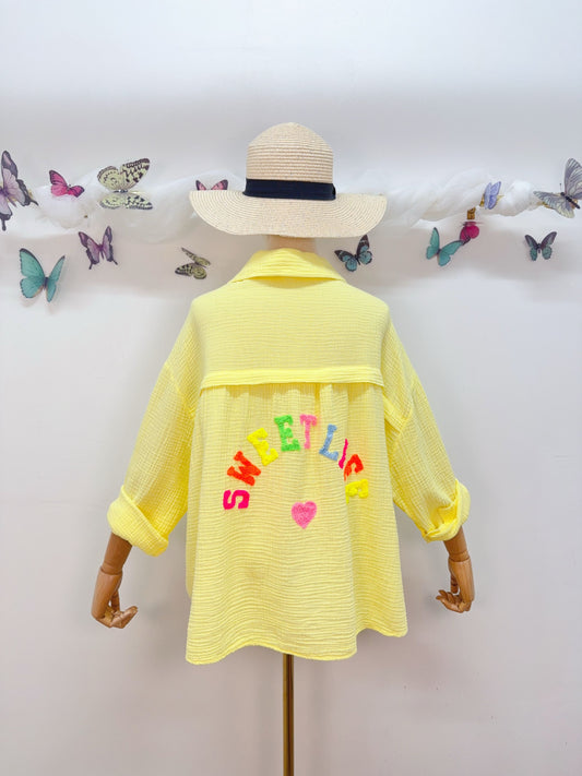 Musselin Bluse Sweet Life