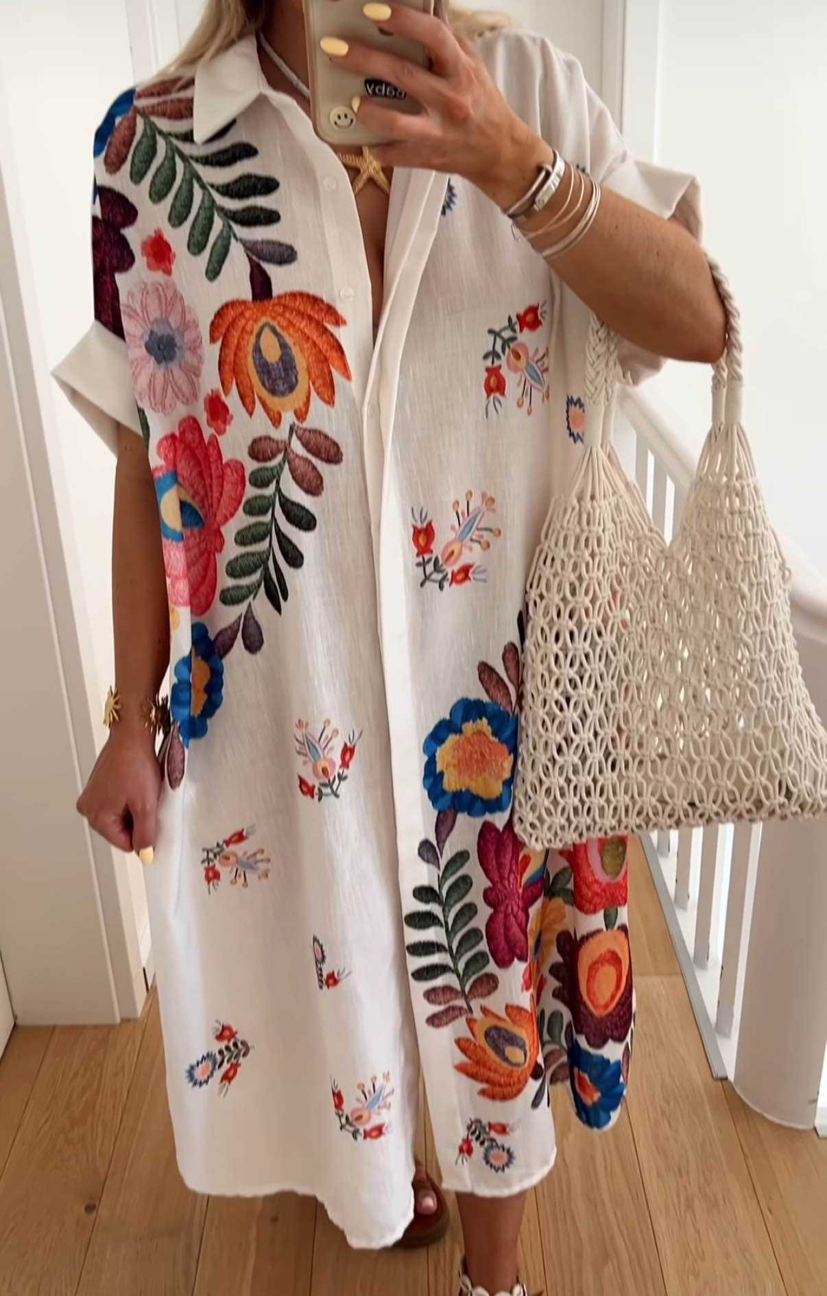 Kleid Flower Blumenverzierungen