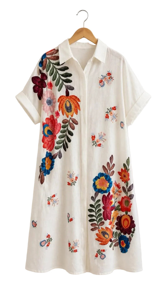 Kleid Flower Blumenverzierungen