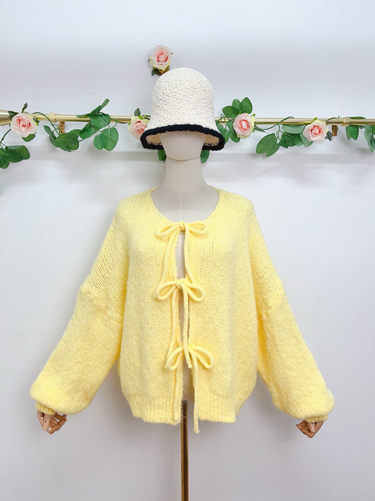 Strick Cardigan Schleifen
