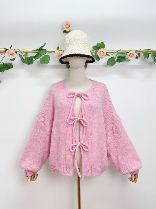 Strick Cardigan Schleifen