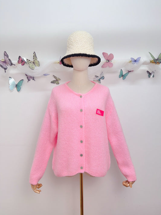 Mohair Strickjacke Patch