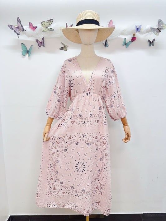 Musselin Kleid Muster
