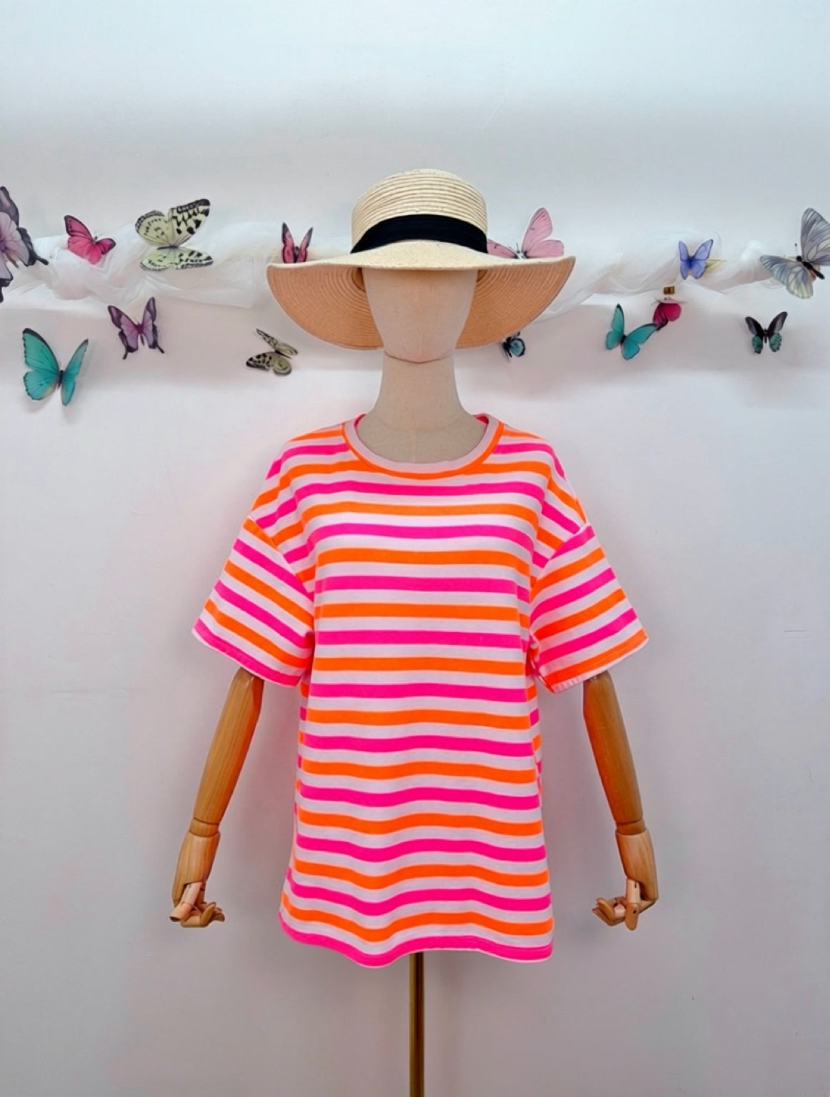 T-Shirt Streifen Pinky