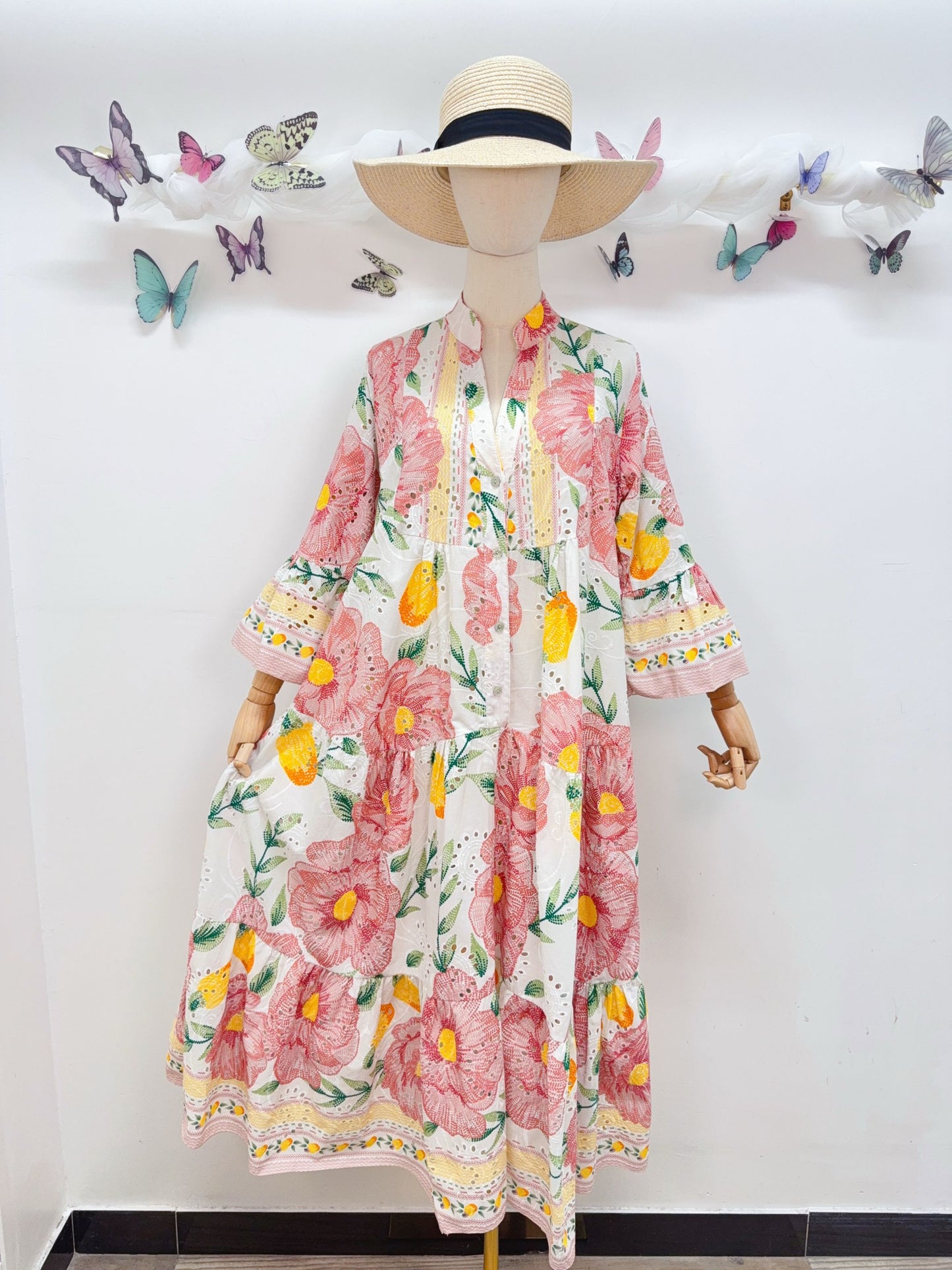 Baumwolle Kleid Blumen