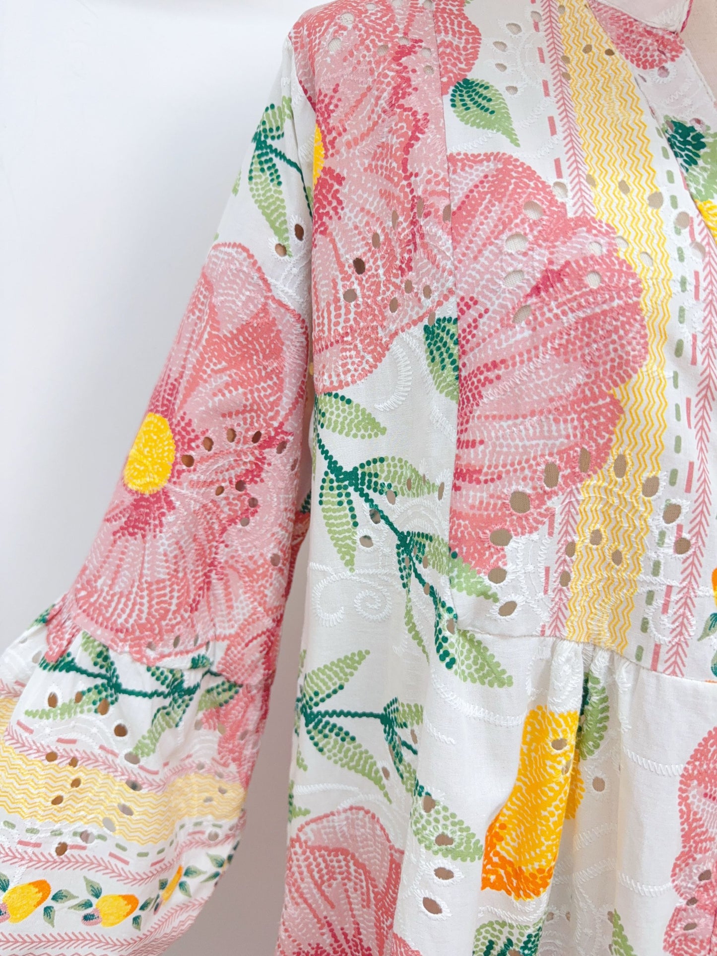 Baumwolle Kleid Blumen