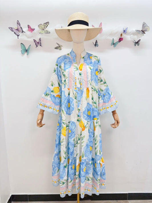 Baumwolle Kleid Blumen