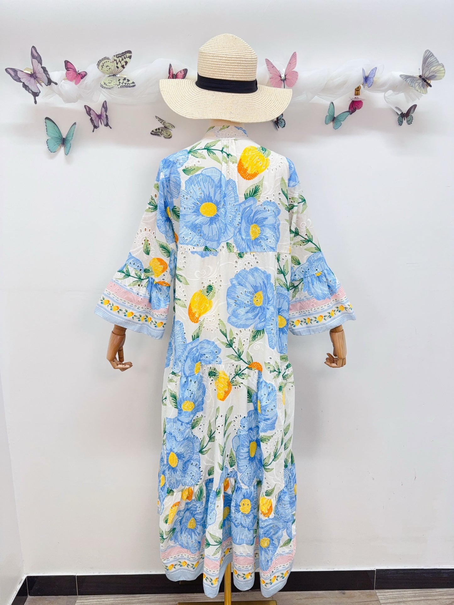 Baumwolle Kleid Blumen