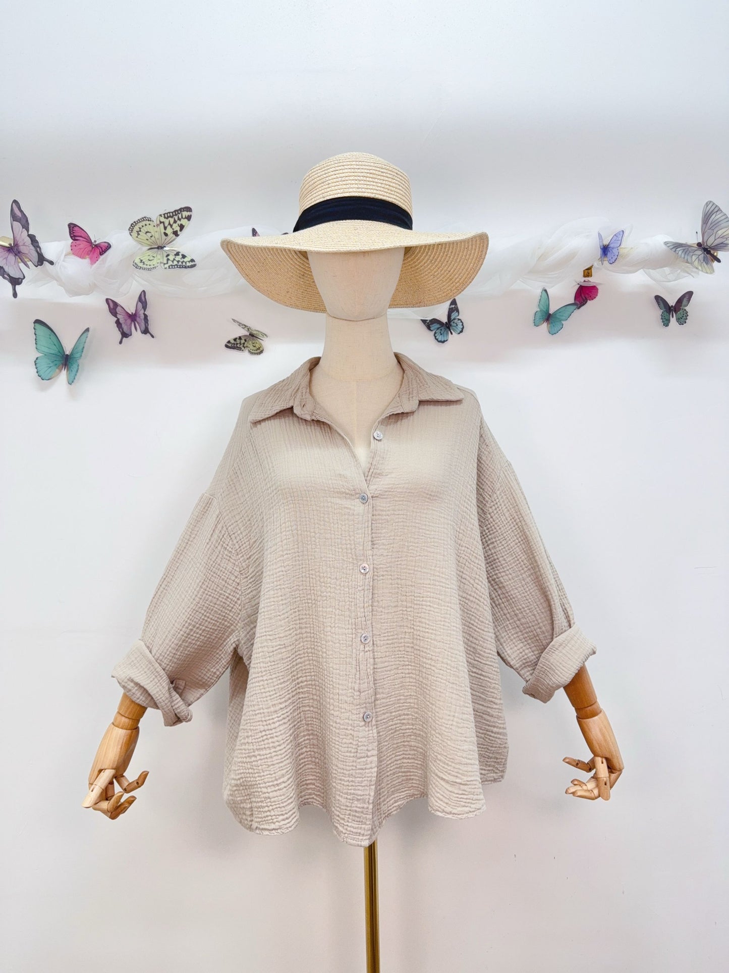 Musselin Bluse Soleil mon Amour