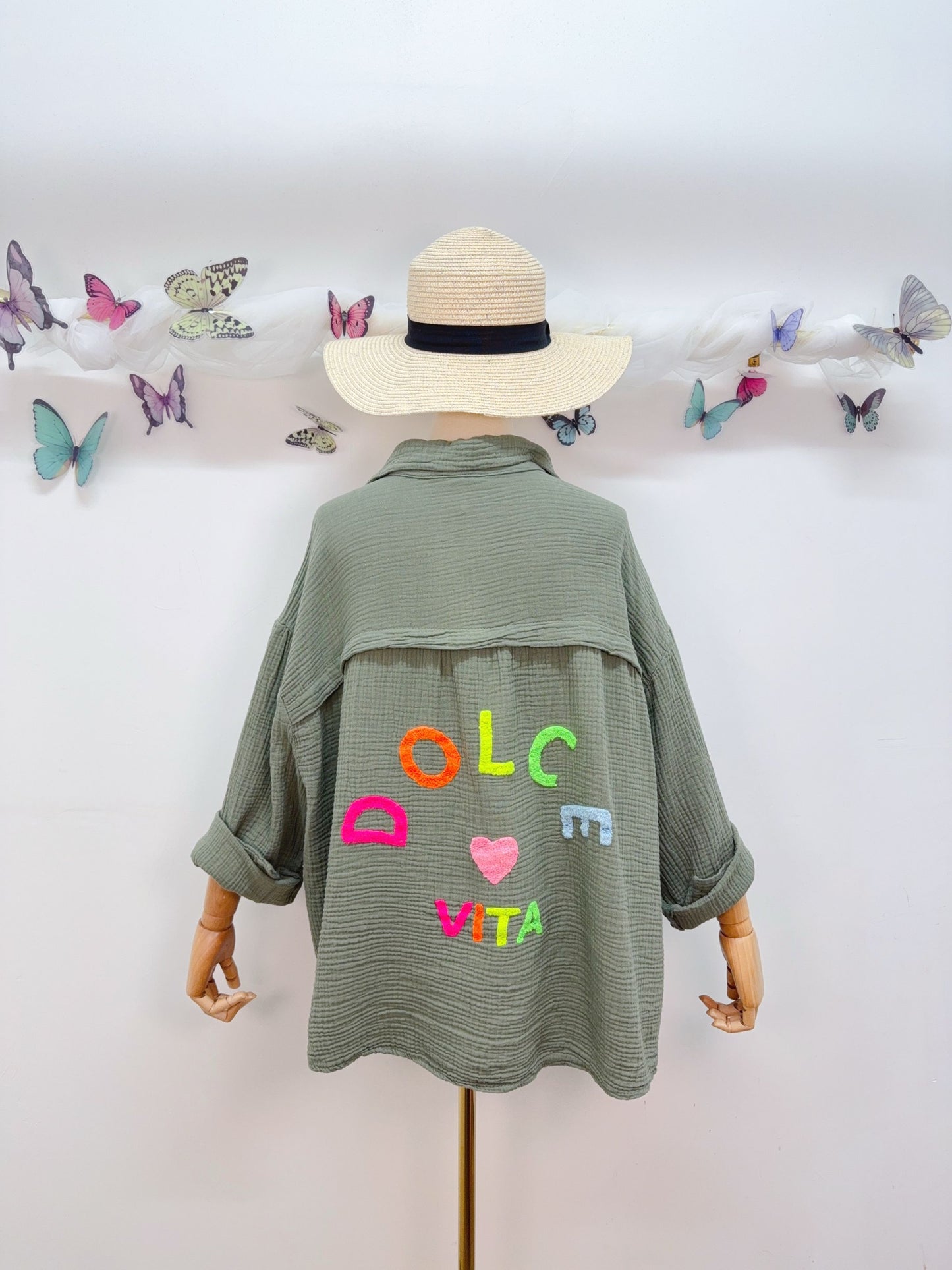 Musselin Bluse Dolce Vita