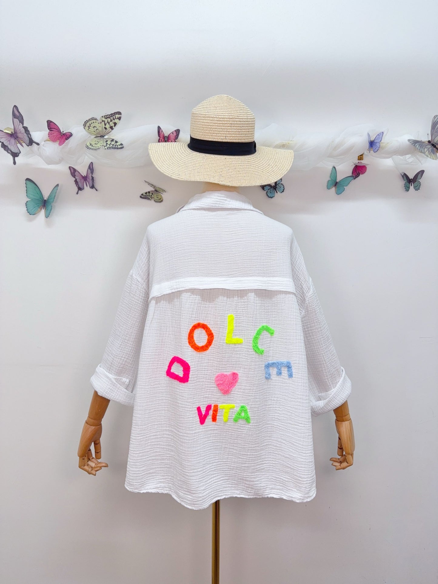 Musselin Bluse Dolce Vita