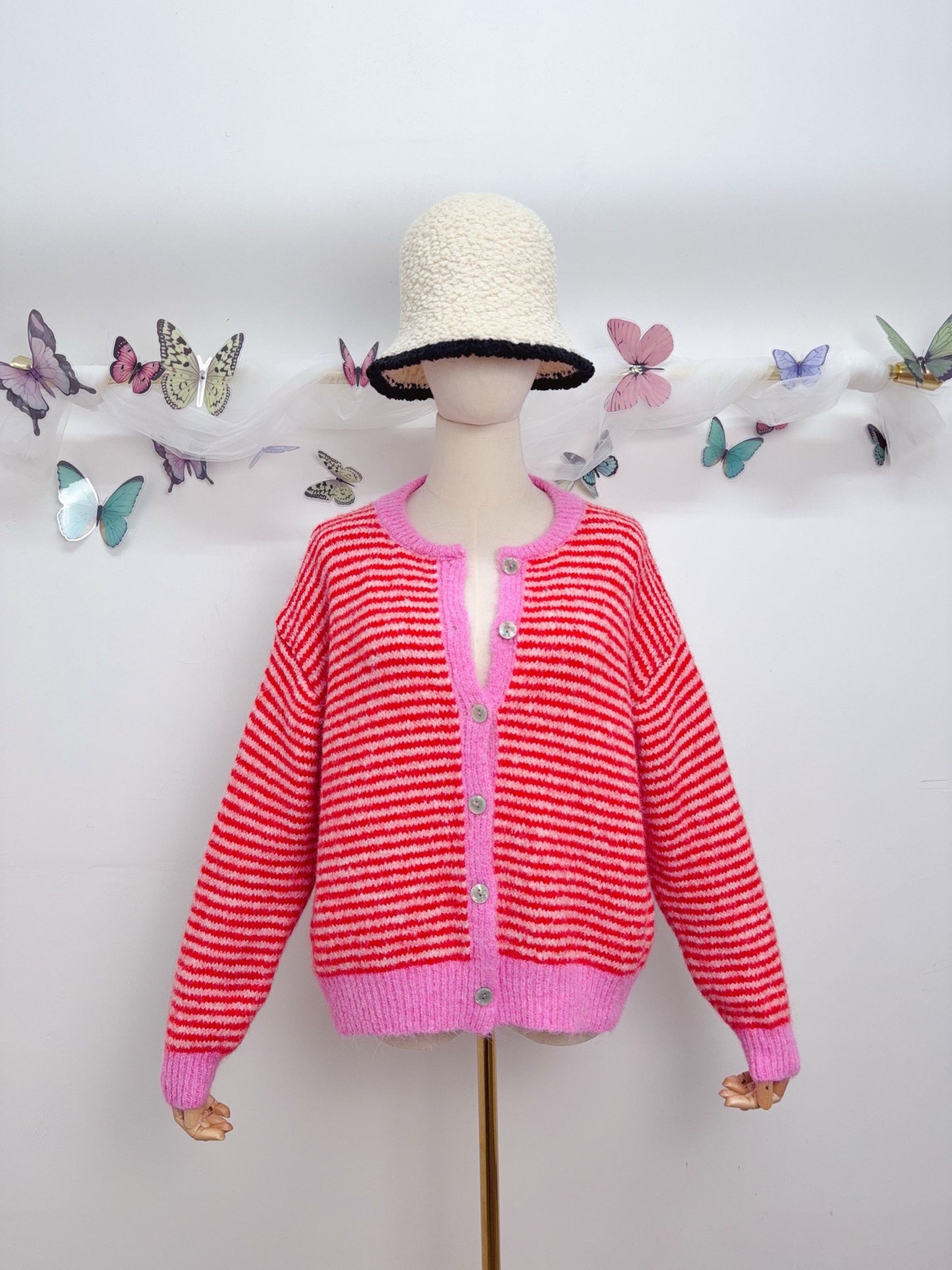 Streifen Cardigan