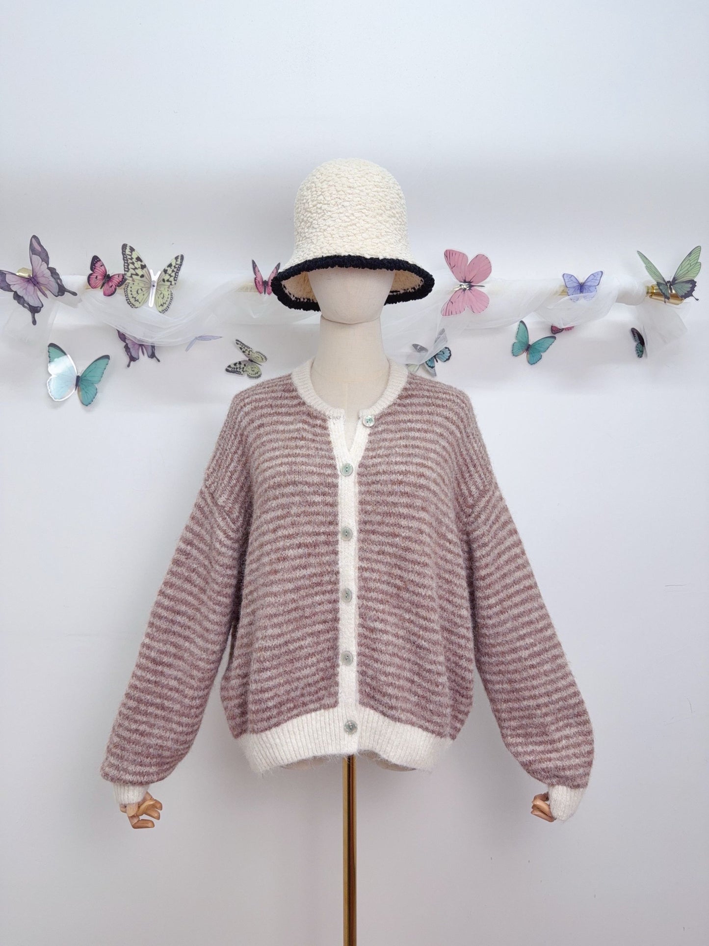 Streifen Cardigan