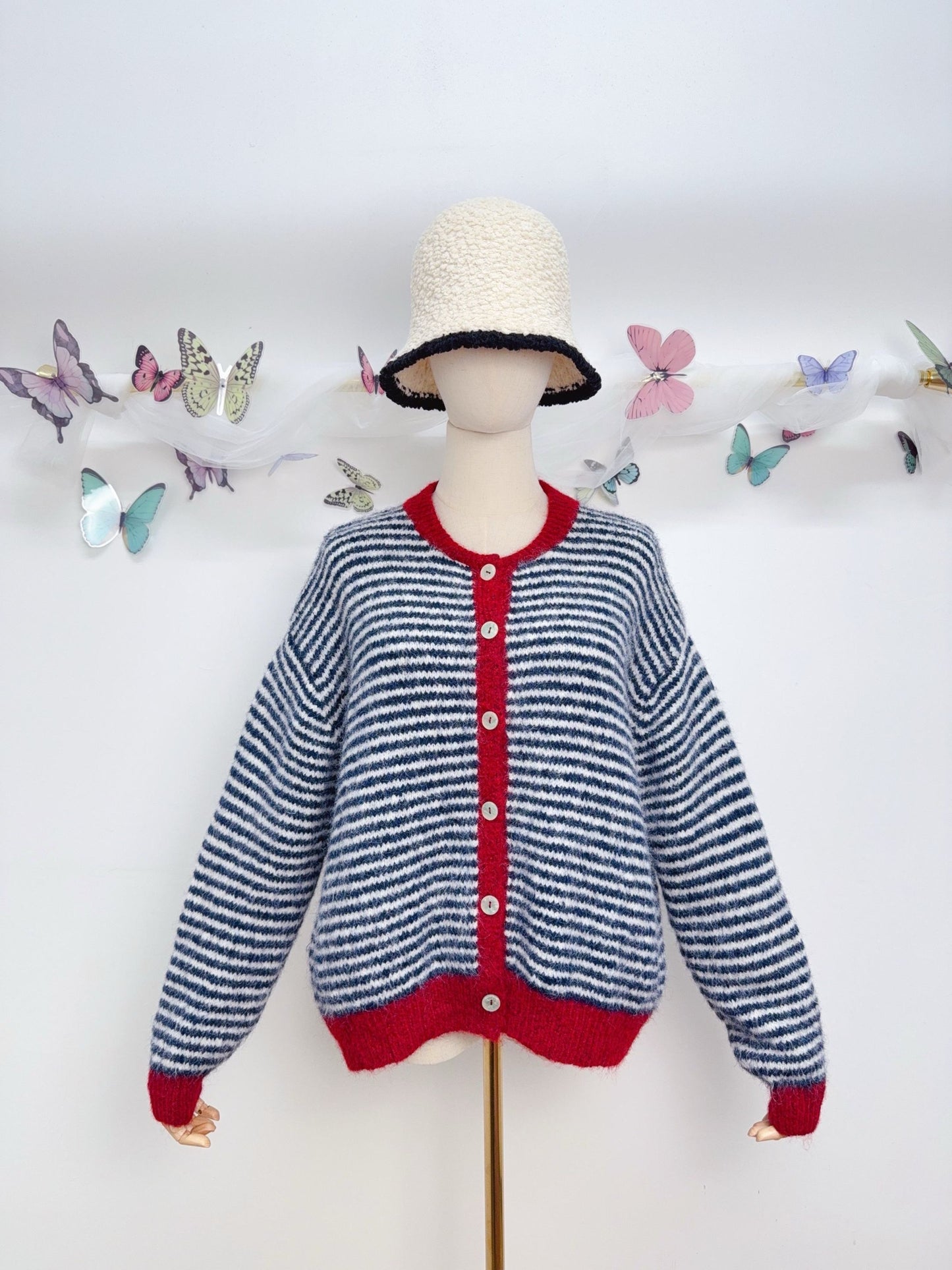 Streifen Cardigan
