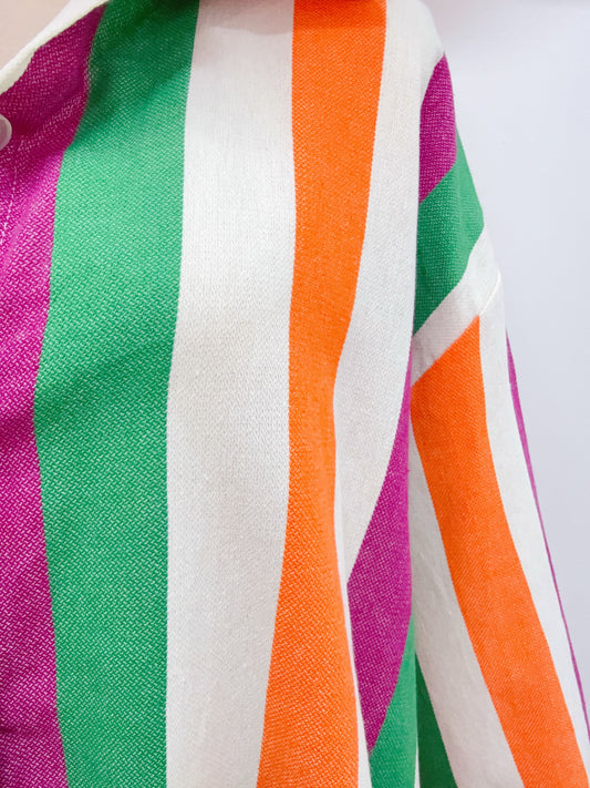 Baumwolle Bluse Streifen