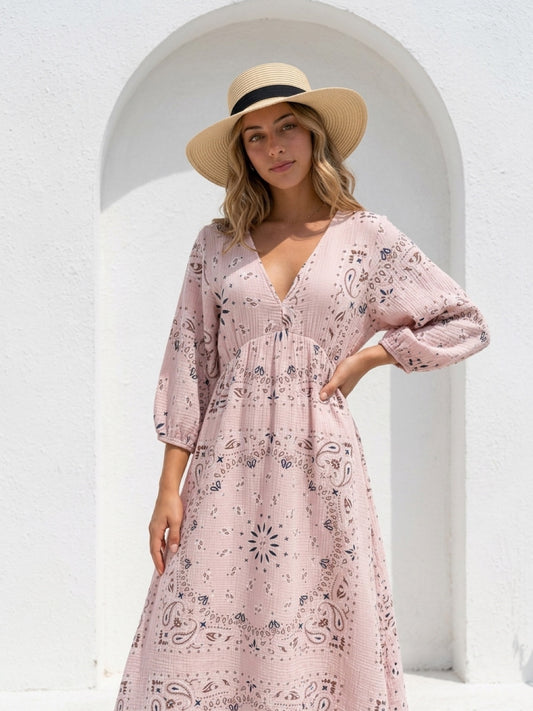 Musselin Kleid Muster