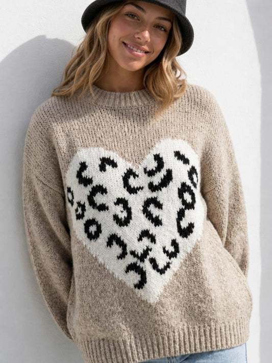 Leo Herz Strickpullover