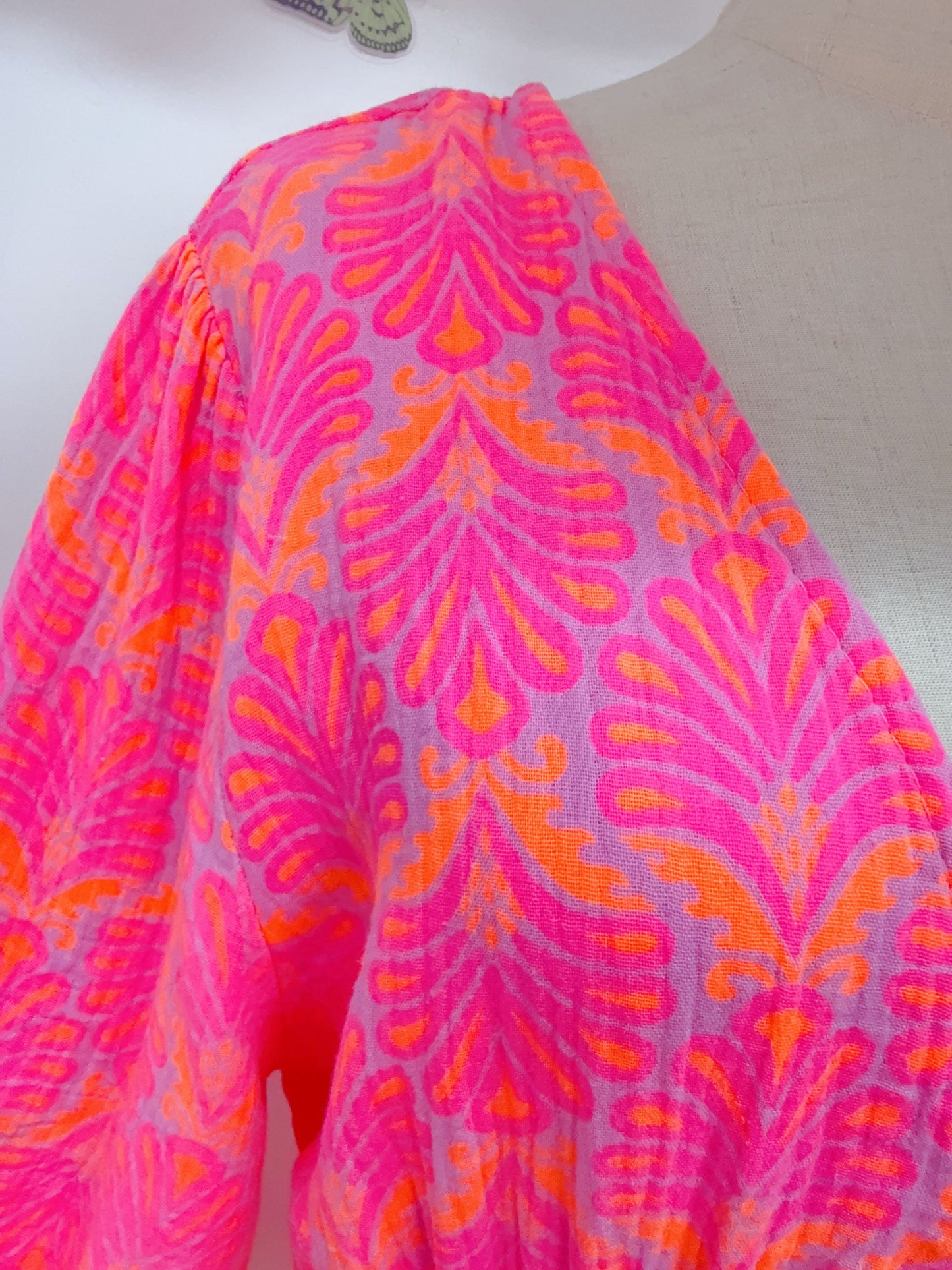 Musselin Kleid Muster