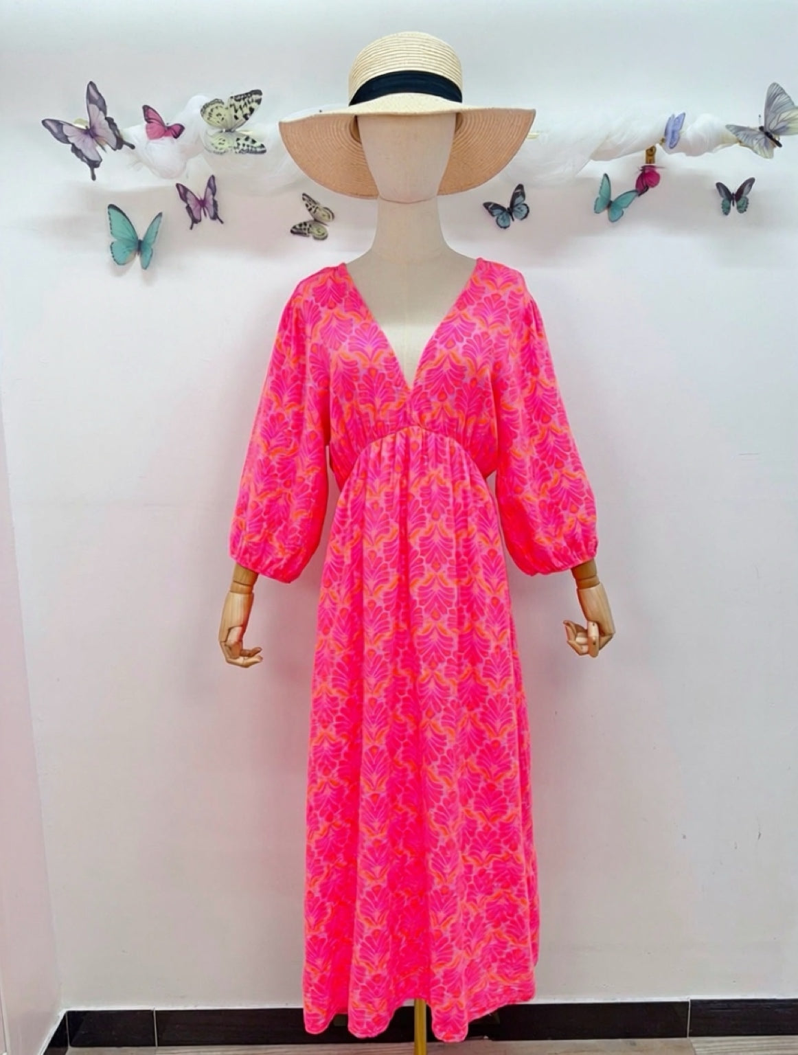 Musselin Kleid Muster