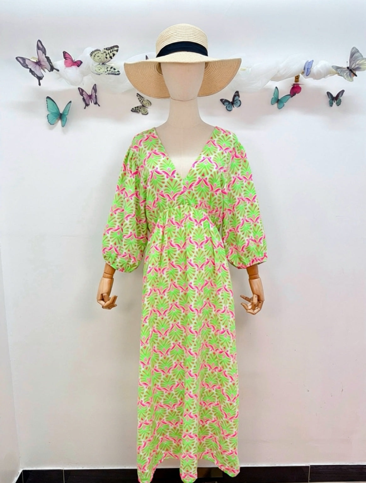 Musselin Kleid Muster