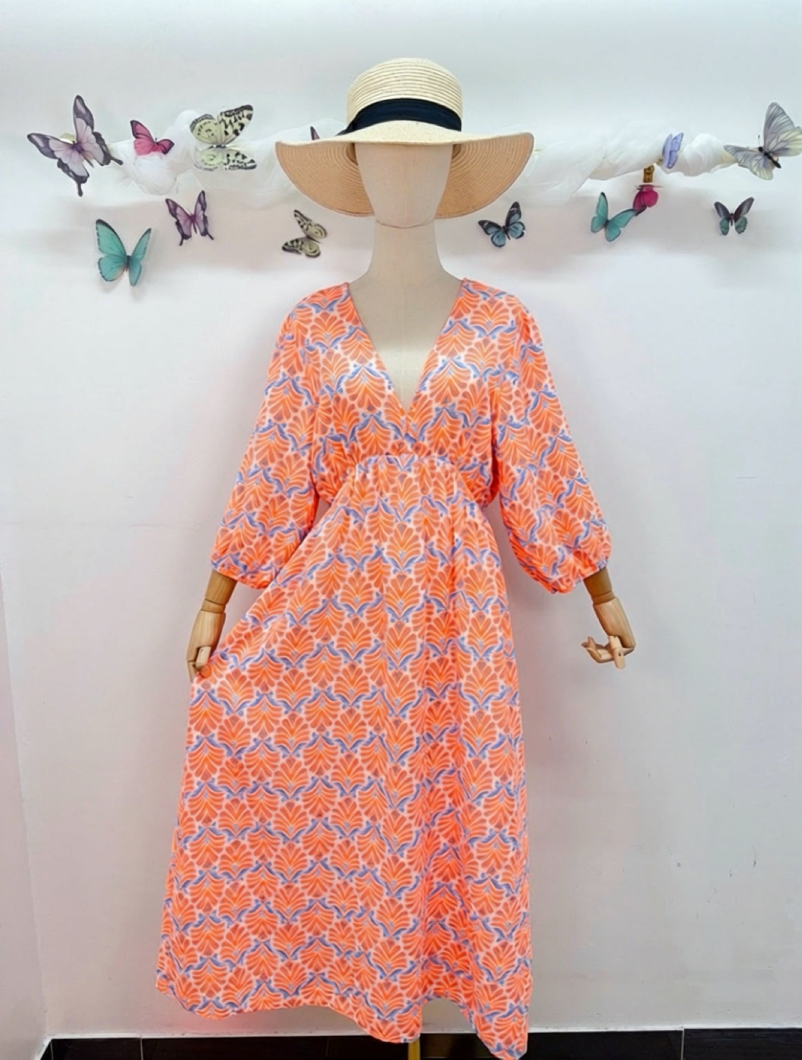 Musselin Kleid Muster