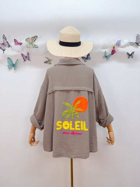 Musselin Bluse Soleil mon Amour
