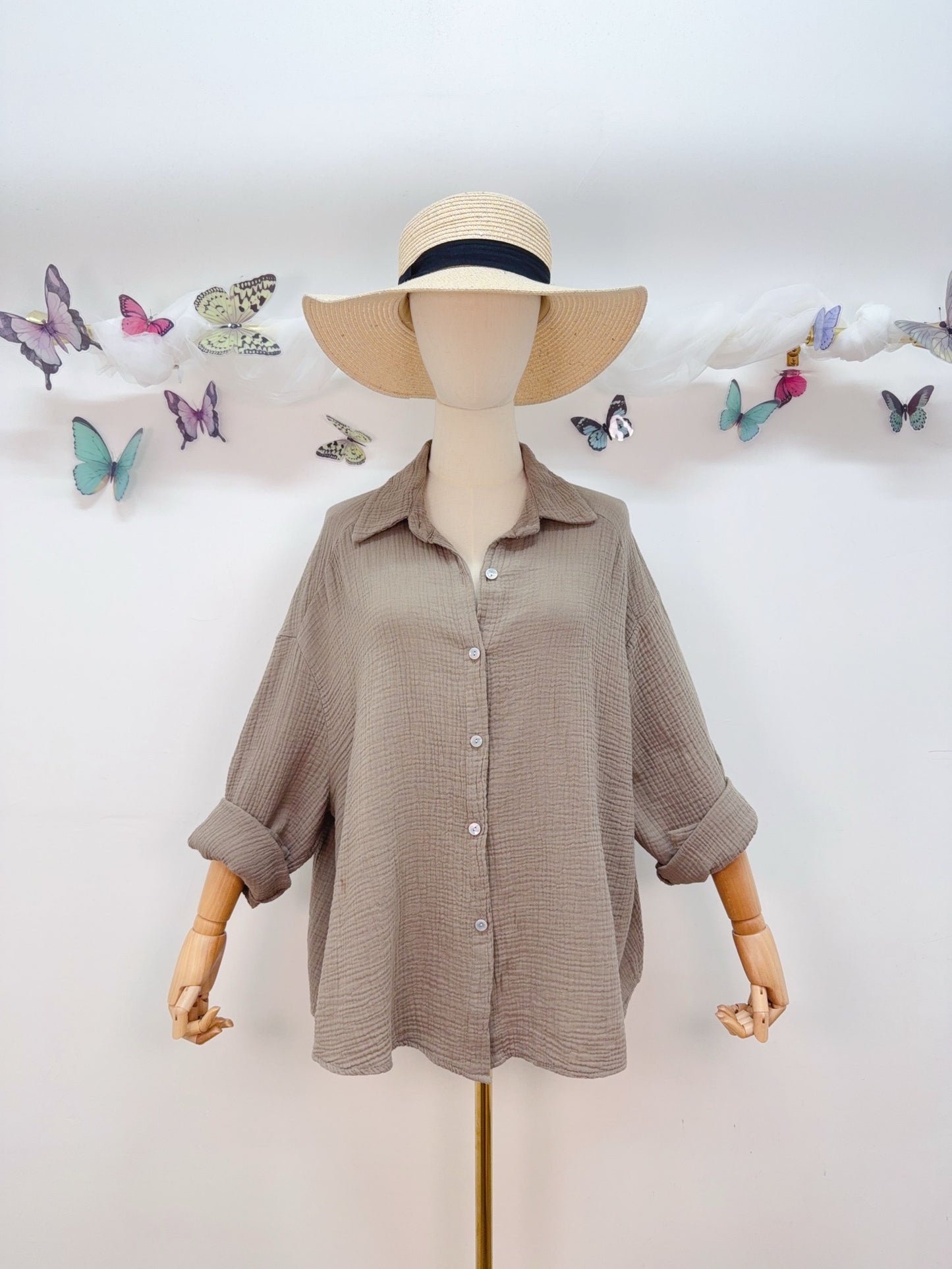 Musselin Bluse Soleil mon Amour